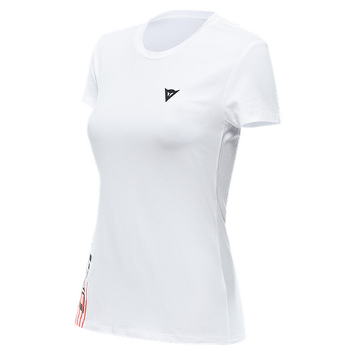 Dainese Ladies Casual Logo T-Shirt - White/Black - S - SKU:2123356
