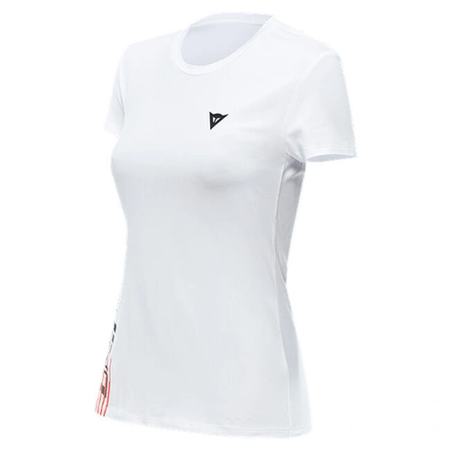 Dainese Ladies Casual Logo T-Shirt - White/Black