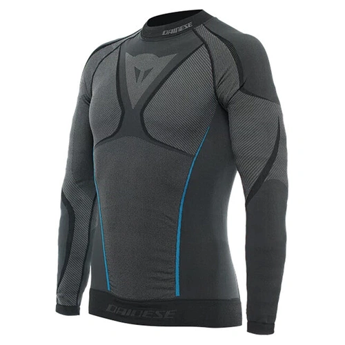 Dainese Longsleeve Dry Shirt - Black/Blue - XXL - SKU:2123373