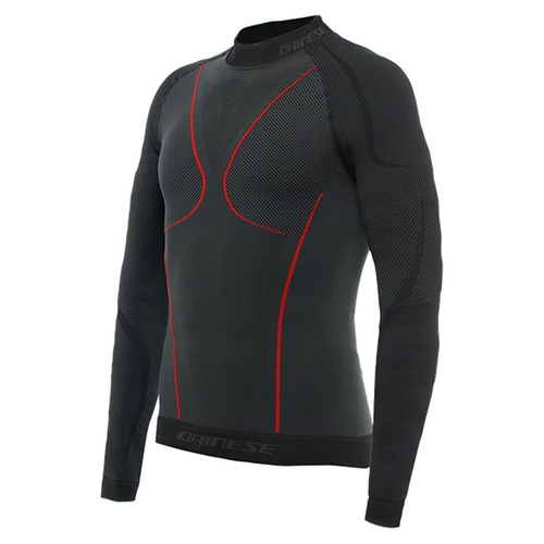 Dainese Longsleeve Thermo Shirt - Black/Red - S - SKU:2123395