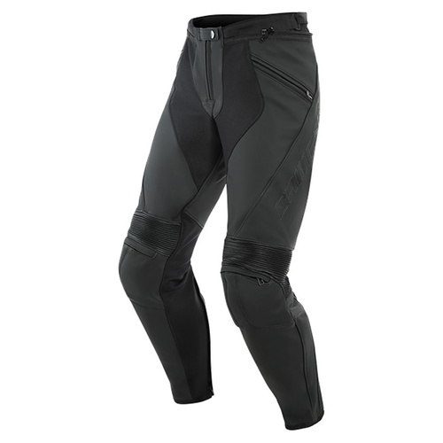 Dainese Pony 3 Leather Pants - Matt Black - 50 - SKU:2123452