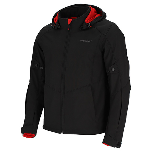 Dri Rider BLVD Waterproof Soft Shell Hooded Jacket - Black - XS - SKU:2123837