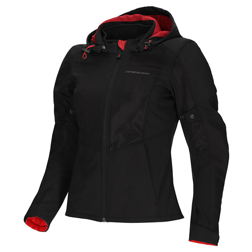Dri Rider BLVD Waterproof Soft Shell Hooded Womens Jacket - Black - L 6 - SKU:2123868