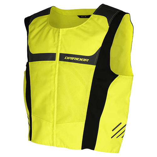 Dri Rider Hi-Vis Mesh Vest - Fluro Yellow - S - SKU:2124156