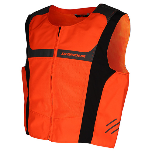 Dri Rider Hi-Vis Mesh Vest - Fluro Orange - S - SKU:2124160