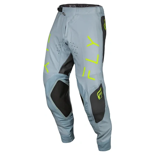 Fly Racing Evo MX Pants - Ice Grey/Charcoal/Neon Green - 38 - SKU:2124285