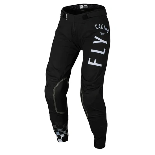 Fly Racing Ladies Lite MX Pants - Black/Light Grey - 6 - SKU:2124386