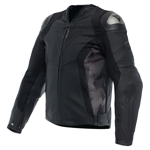 Dainese Avro 5 Leather Jacket - Black/Anthracite - 62 - SKU:2125235