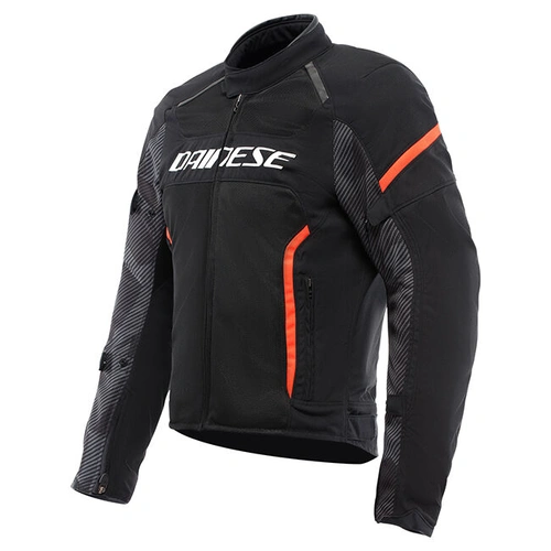 Dainese Air Frame 3 Tex Jacket - Black/Black/Fluro Red