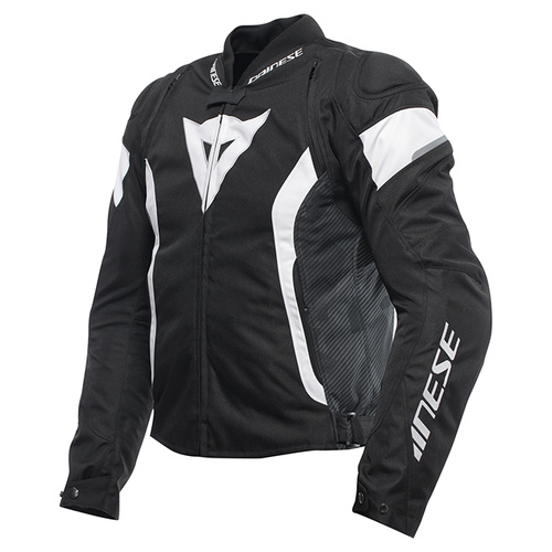 Dainese Avro 5 Tex Jacket - Black/White/Black - 46 - SKU:2125585