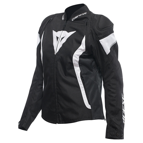 Dainese Ladies Avro 5 Tex Jacket - Black/White/Black - 46 - SKU:2125611