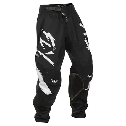 Fly Racing 2025 Youth Kinetic Stoke MX Pants - Black/White