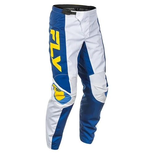 Fly Racing 2025 F-16 MX Pants - White/Dark Blue/Yellow - 28 - SKU:2126445
