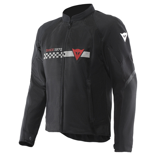 Dainese Herosphere Air Tex Jacket - Black/White/Stripes - 48 - SKU:2127058