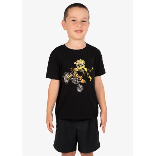Unit Kids Hazard Black Tee