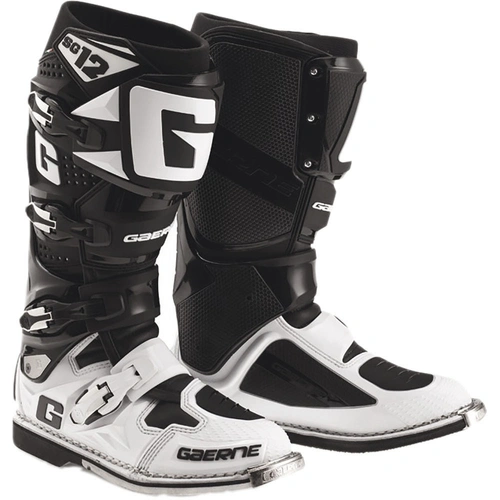 Gaerne SG-12 Boots - Black/White - 48 - SKU:217401448