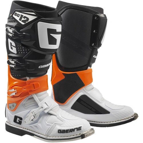 Gaerne SG-12 Boots - Orange/Black/White - 44 - SKU:217407844