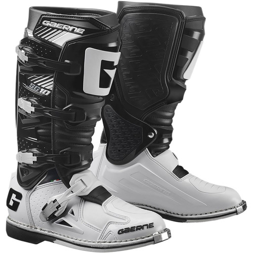 Gaerne SG-10 Black White Boots - Unisex - 43 - Adult - Black/White - SKU:219001443