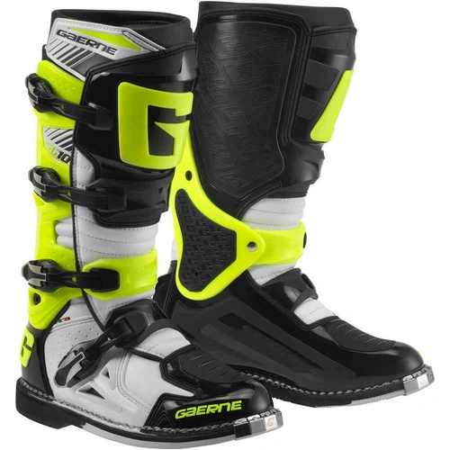 Gaerne SG-10 Boots - White/Black/Yellow