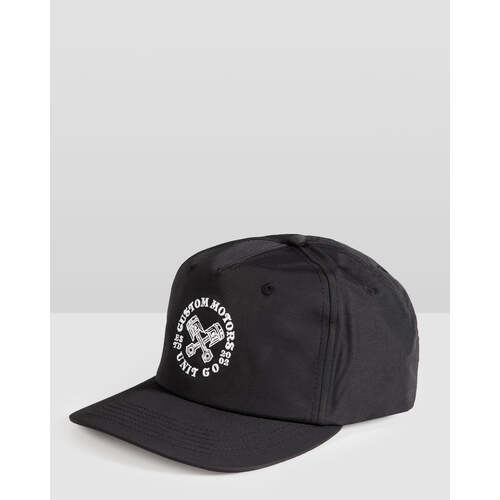 UNIT Nash Mens Snapback Cap - Black - OS