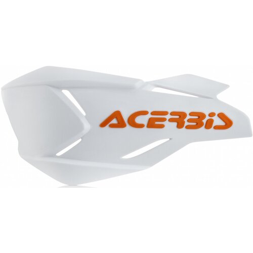 "ACERBIS HANDGUARDS X-FACTORY SPOILERS WHITE ORANGE"