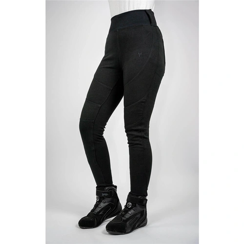 Bull-It Womens Falcon Slim/Regular Motorcycle Leggings - Black - 6 - SKU:24033106