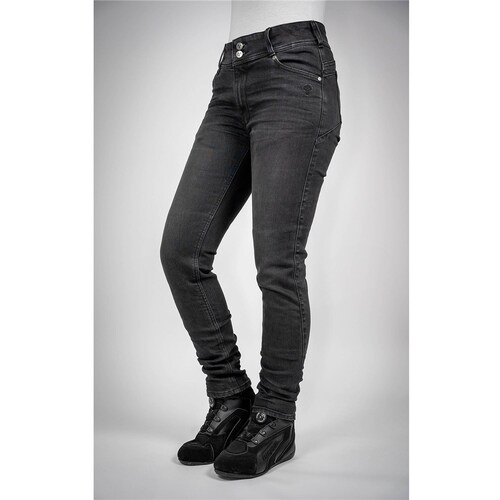 Bull-It Ladies Raven Regular Jeans (Slim) - Black - 6 - SKU:24043106
