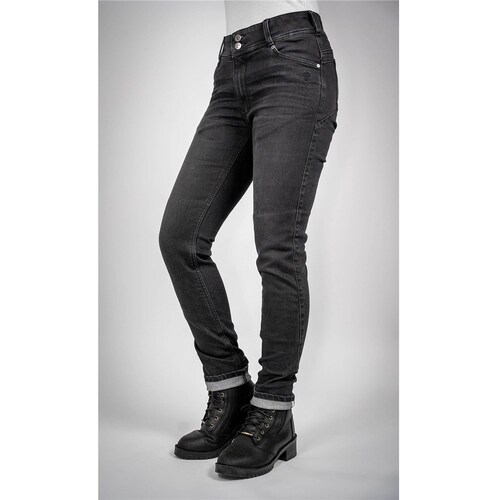 Bull-It Ladies Raven Regular Jeans (Straight) - Black - 10 - SKU:24093110