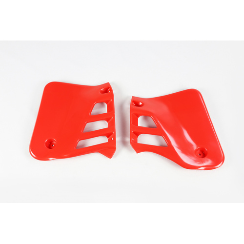 UFO Radiator Shrouds - Honda CR125 85-88 - Red (88-89) - SKU:2602061