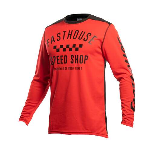 FASTHOUSE YOUTH CARBON JERSEY RD/BK SM - SKU:27314021