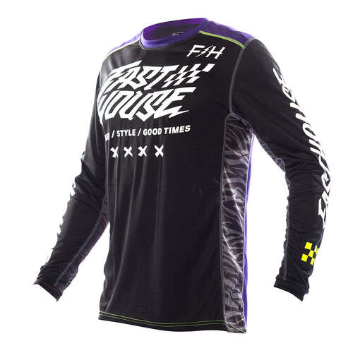 Fasthouse Grindhouse Rufio Jersey - Black/Purple - S - SKU:27640308