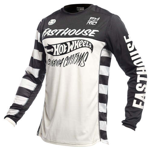 Fasthouse Grindhouse Hot Wheels Jersey - Black/White - S - SKU:27711008