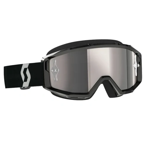 SCOTT Primal Goggle With Silver Chrome Lens - Black/White
