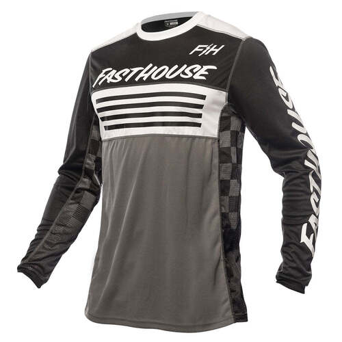 Fasthouse Grindhouse Omega Jersey - Black/Grey - S - SKU:28020708