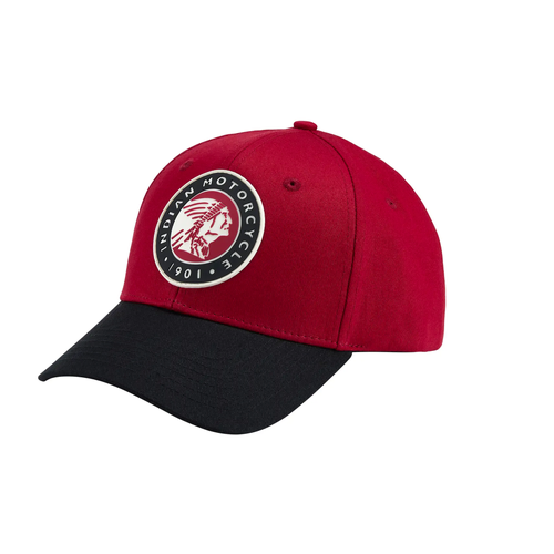 oem RED  color block head trucker cap  2865756
