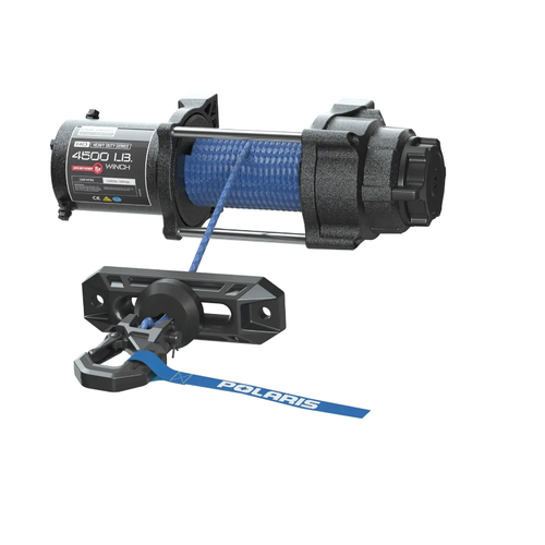 High-Mounted HD 4,500 LB Winch Kit with Synthetic Rope for RANGER UTV   2889272 - SKU:2889272