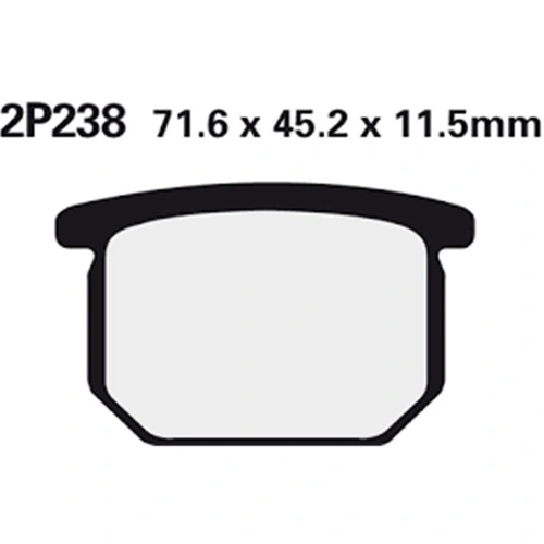 BRAKE PADS 2P-238 NS/SS