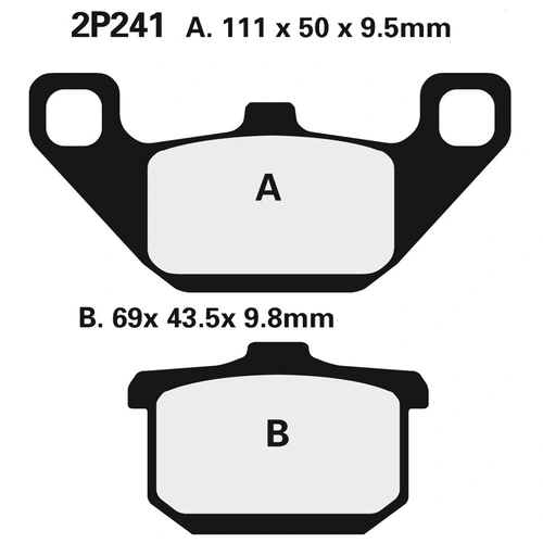 BRAKE PADS 2P-241 NS