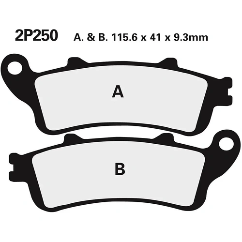 BRAKE PADS 2P-250 ST-F1 SINT