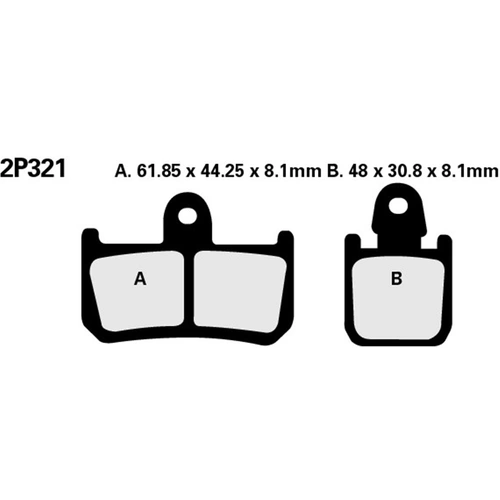 BRAKE PADS 2P-321 ST SINT
