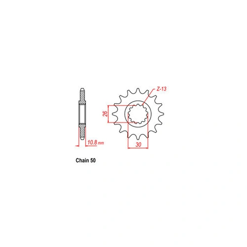 Front Sprocket - Steel  16T 530P
