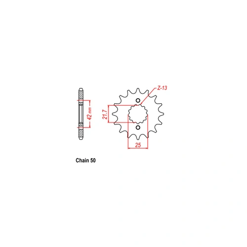 Front Sprocket - Steel 15T 530P D/D