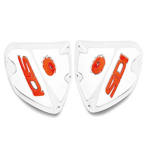 Sidi Crossfire 1 Shin Plate - White/Orange - SKU:3102911