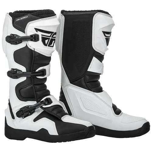 Fly Racing Maverik MX Boots - White/Black