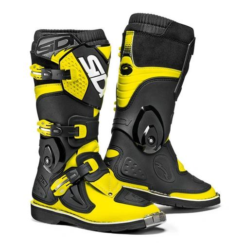 Sidi Youth Flame MX Boots - Fluro Yellow/Black - 40 - SKU:3105188
