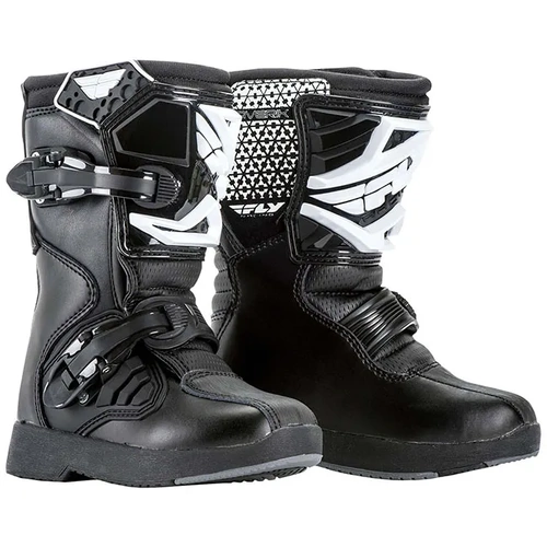 Fly Racing Kids Maverik MX Boots - Black - USK12 - SKU:3105222