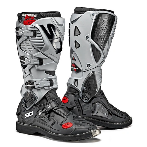 Sidi Crossfire 3 MX Boots - Black/Ash - 45 - SKU:3105329