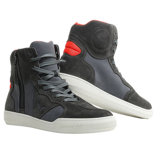 Dainese Metropolis Riding Shoes - Carbon/Fluro Red - 41 - SKU:3105863