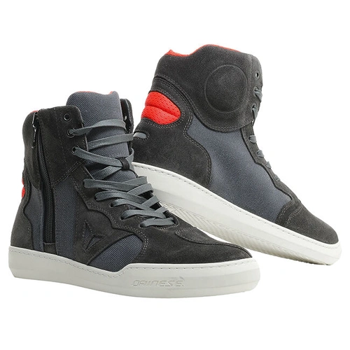 Dainese Metropolis Riding Shoes - Carbon/Fluro Red