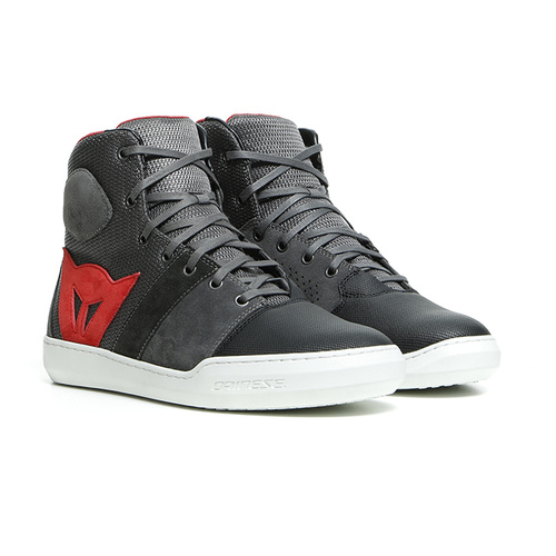 Dainese York Air Riding Shoes - Phantom/Red - 41 - SKU:3105877